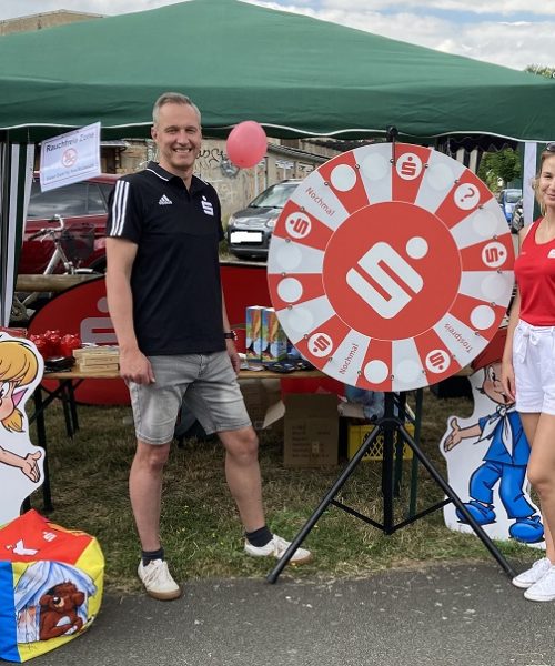Glückliche Kinder beim Kinderfest in Tangermünde.