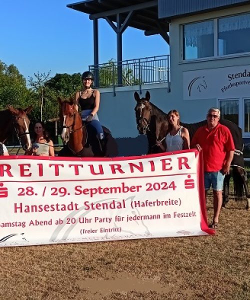 Unterstützung des Reitturniers in Stendal.